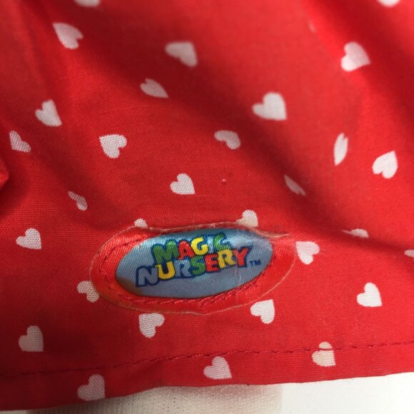 Vintage Magic Nursery Baby Doll Patriotic Red White Blue Stars Stripes Dress Hug - Picture 4 of 11